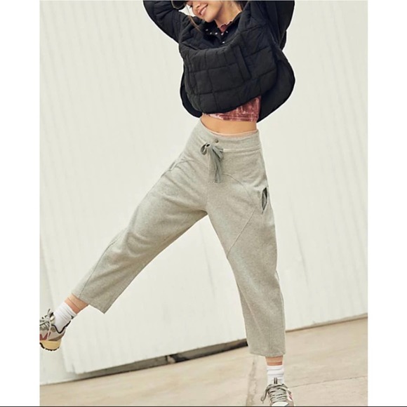 Free People Pants - Free People FP Movement Summit Scout Deep Crotch Gray Sweatpant